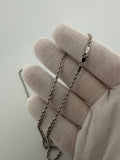 22" 14K White Gold Rope 2.5mm 10.53g