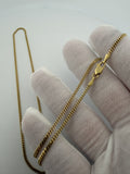 24 inch 2mm Cuban link chain in 14K yellow gold, 8.54g, view 6 - Ott Family Jewelry