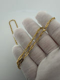 22" 14k Yellow Gold Paperclip 3mm 5.2g
