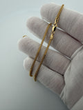 16" 14k Yellow Gold Foxtail Franco 2mm 5.8g