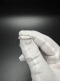 Size 7 14k White Gold 1/2ctw E-F VS/VVS Lab Diamond Half Eternity Band 1.9g