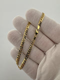 8.5" 14k Yellow Gold Curb 3.5mm 3.52g