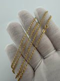 20" 14k Yellow Gold Rolo 2mm 2.0g