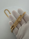 10K yellow gold 6mm handmade Miami Cuban link chain with box lock clasp