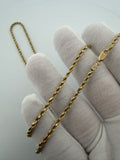 24" 14k Yellow Gold Rope 2.6mm 15.1g