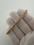 7.25" 14k Yellow Gold Byzantine 4.5mm 5.25g