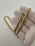 20" 14k Yellow Gold Cuban 6mm 53.14g