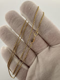 18" 14k Yellow Gold Rope 1.2mm 2.53g