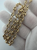20" 14k Yellow Gold Puffed Mariner Link 5mm 12.2g