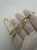 16" 14k Yellow Gold Paperclip 5mm 19.6g
