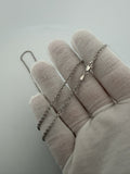 20" 14k White Gold Cable Chain 2mm 3.0g