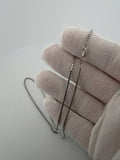 16" 14K White Gold Box Chain 1.5mm 5.82g