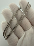16" 14K White Gold Franco Chain 1.5mm 4.9g
