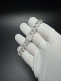 8" 12mm silver moissanite Cuban bracelet, 10.18ctw D VVS1, GRA certified, 41.7g – Ott Family Jewelry (6)