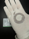 17" 14K White Gold 10.04ctw E-F VS Lab Diamond Tennis EGL Certified – 2.7mm – 14.72g