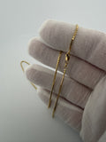 16" 14K Yellow Gold Box Chain 1.5mm 4.44g