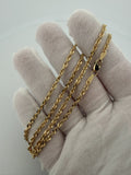 18" 14K Yellow Gold Rope 2.6mm 3.4g