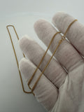 22 inch 1.75mm Cuban link chain in 14K yellow gold, 4.7g, view 6 - Ott Family Jewelry