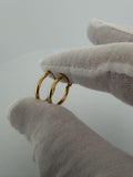 15mm 14k Yellow Gold Huggies 1.5g