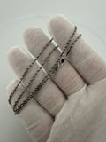 16" 14K White Gold Rope 1.6mm 3.46g