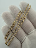 18" 14k Yellow Gold Figaro 2.5mm 4.44g