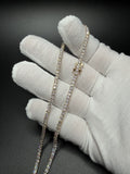 17" 14k Yellow Gold 10.01ctw E-F VS Lab Diamond Tennis Chain EGL Certified 2.8mm 14.48g