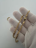 10K 8mm Handmade Solid Rope Chain