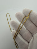 24" 14k Yellow Gold Cuban 2mm 8.9g
