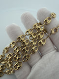 24" 14K Yellow Gold Puffed Mariner 8mm 20.9g