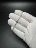 7" 14k Yellow Gold 6.07ctw E-F VS Lab Diamond Tennis Bracelet EGL Certified 3.2mm 6.3g