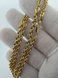 20" 14k Yellow Gold Rope 3.7mm 9.2g