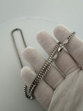 22" 14K White Gold Franco 3mm 33.5g