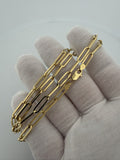 20" 14k Yellow Gold Paperclip 4.5mm 6.72g