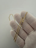 24" 14K Yellow Gold Curb 2mm 4.63g