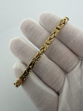 7.5" 14K Yellow Gold Byzantine 5mm 12.14g