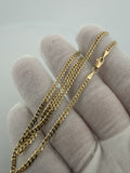 16" 14K Yellow Gold Curb 2.5mm 4.7g