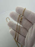 22" 14K Yellow Gold Franco 1.5mm 4.63g