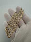 20" 14K Yellow Gold Figaro 4mm 10.81g