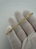7.5" 14K Yellow Gold Paperclip 4.5mm 4.04g