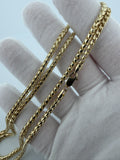 26" 14K Yellow Gold Franco 3mm 35.45g
