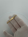 6" 14K Yellow Gold Curb Baby ID Bracelet 3.5mm 2.33g