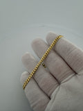 7.5" 14k Yellow Gold Cuban 4mm 10.1g (#1)