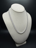 20" 8mm silver moissanite Cuban chain, 12.6ctw D VVS1, 58.2g – Ott Family Jewelry (6)