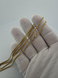 24" 14K Yellow Gold Franco 1.8mm 9.6g