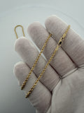 22" 10k Yellow Gold Rope 2.5mm 7.14g