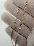 24" 14K Yellow Gold Herme$ 1.8mm 5.05g