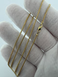 24" 14K Yellow Gold Franco 1.5mm 5.23g