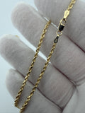 24" 14K Yellow Gold Rope Chain 2.5mm 11.4g