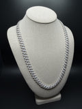 24" 10mm silver moissanite Cuban chain, 20.5ctw D VVS1, 103.5g – Ott Family Jewelry (6)