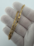 8" 14k Yellow Gold Figaro 3.5mm 3.5g